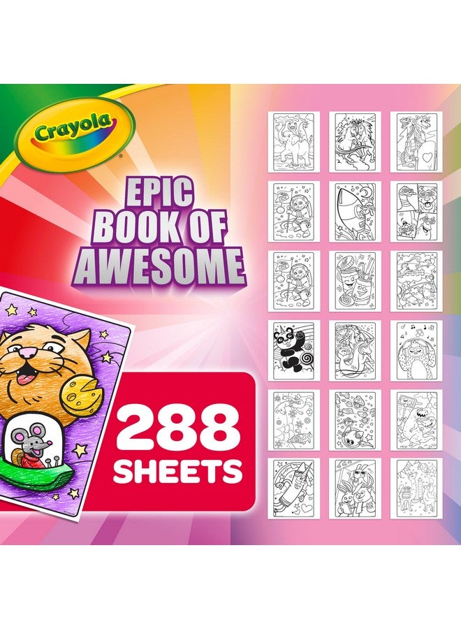 كرايولا مجموعة كتب التلوين الرائعة من كرايولا، ٢٨٨ صفحة، أنشطة داخلية للأطفال، هدية - Image 3