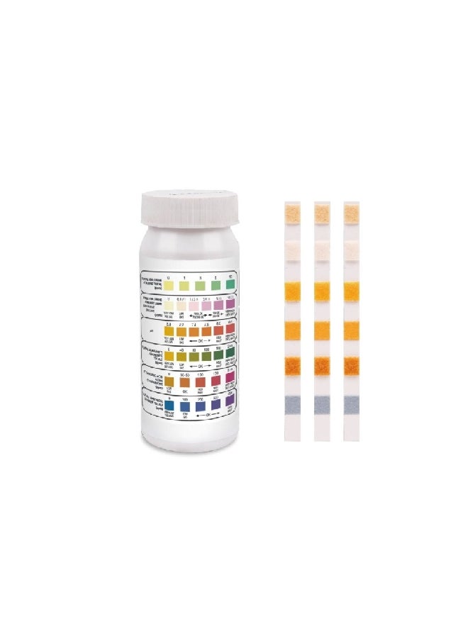 ACE High-Quality 6 In 1 Pool Test Strip Kit Multicolour 17 x 4 x 7.5 cm 8998245  - Image 2
