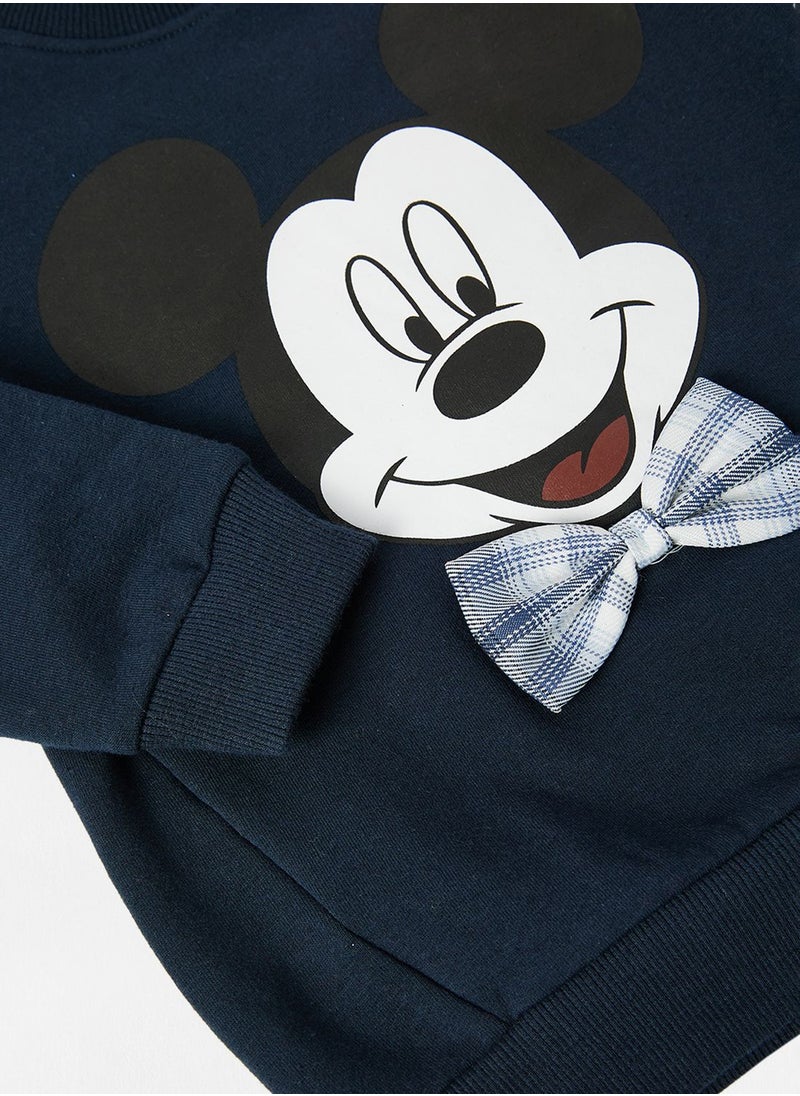 NAME IT - Kids Organic Mickey Mouse Sweatshirt - Image 1