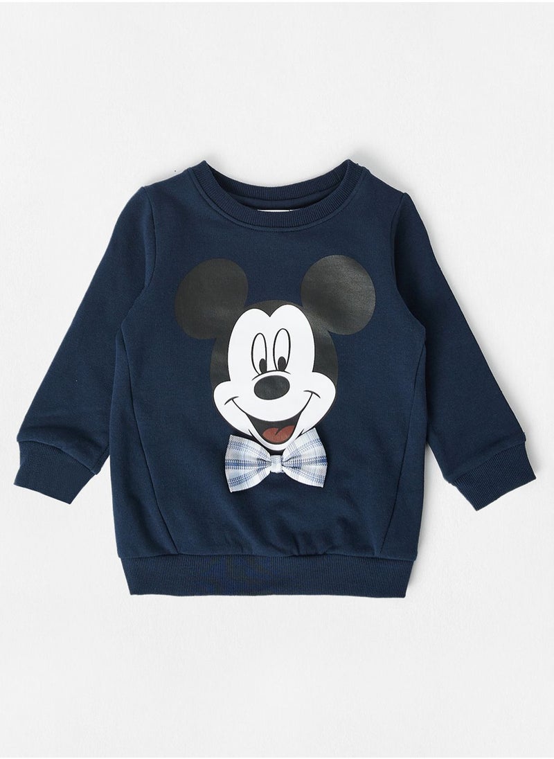 NAME IT - Kids Organic Mickey Mouse Sweatshirt - Image 1