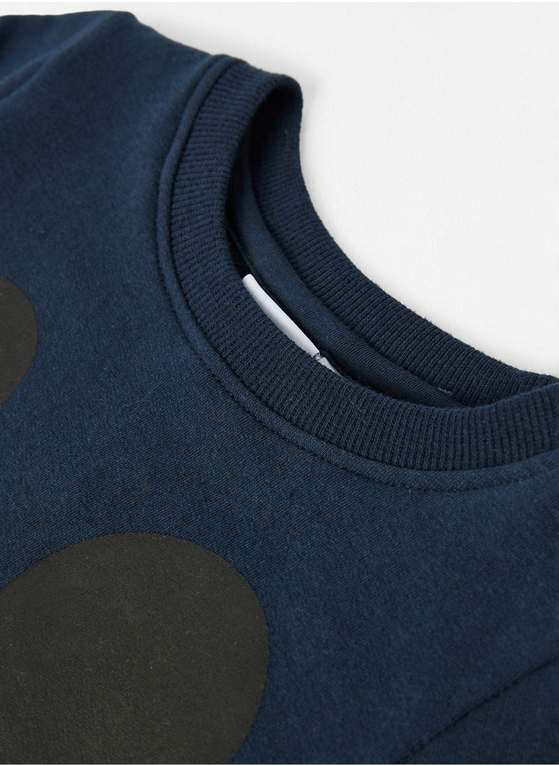 NAME IT - Kids Organic Mickey Mouse Sweatshirt - Image 1