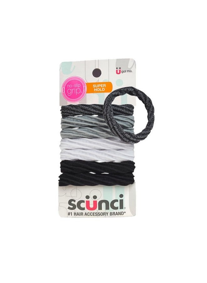 Scunci No Damage Ponytailers Hair Ties Elastics, 8 pcs - Image 1
