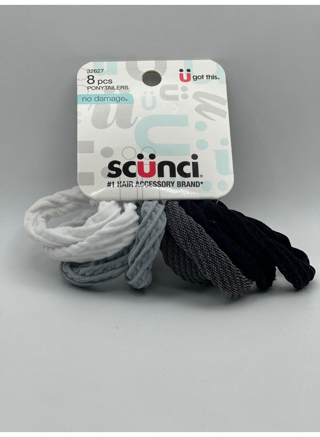 Scunci No Damage Ponytailers Hair Ties Elastics, 8 pcs - Image 3