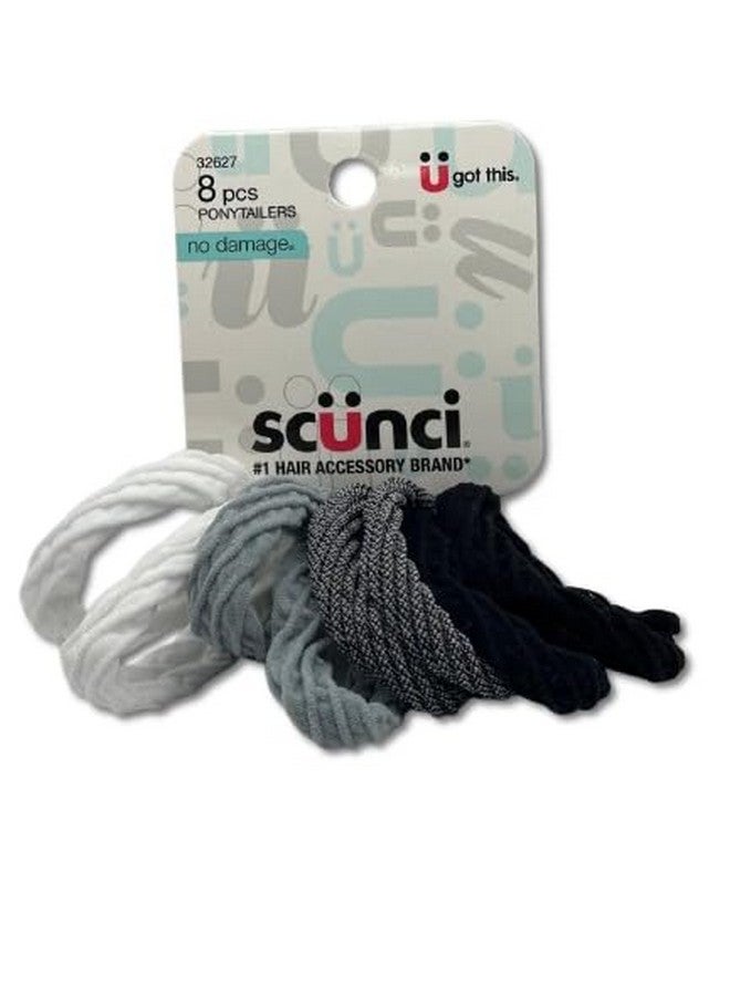 Scunci No Damage Ponytailers Hair Ties Elastics, 8 pcs - Image 2