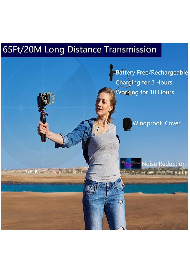 ELTRAZONE Professional Wireless Lavalier Lapel Microphone for Android Phone - Cordless Omnidirectional Condenser Recording Mic for Interview Video Podcast Vlog YouTube - Image 3