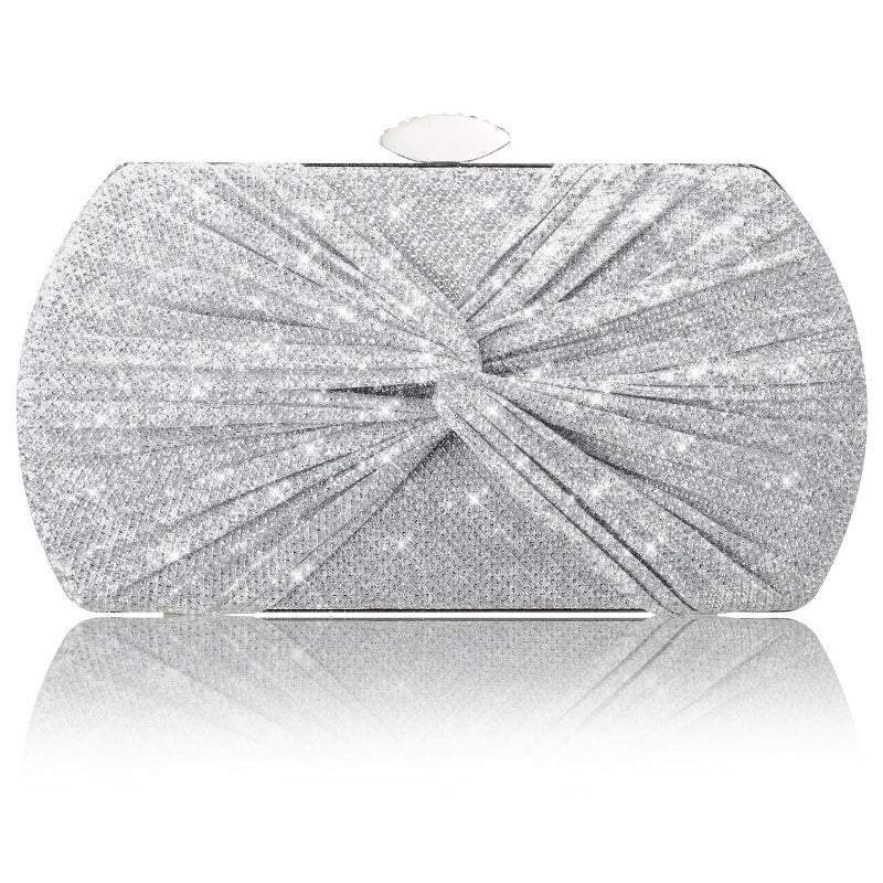 Suhatjia Clutch Purses for Women Wedding Evening Glitter Sparkly Handbags Party Purses for Women with Detachable Chain - Image 1