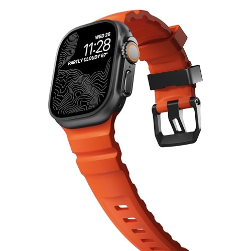 NOMAD Sport Band Rocky Point Magma for Apple Watch - 46/49mm Rugged Apple Watch Band with Black Titanium Hardware Adventurous for Men and Women - Image 3