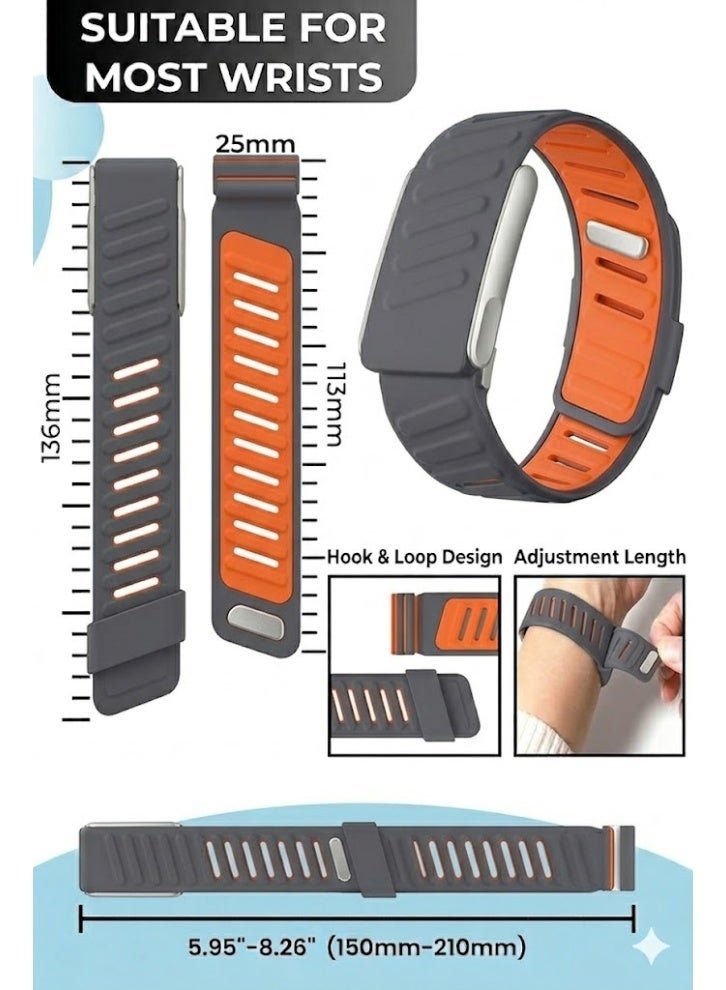 ZERO LIFESTYLE Silicone Sport Band Compatible with Whoop 5.0 Band Strap for Men and Women, Breathable and Waterproof Silicone Wristband Compatible with whoop mg band, Replacement Wrist bands Straps for Whoop 5.0 - Image 4