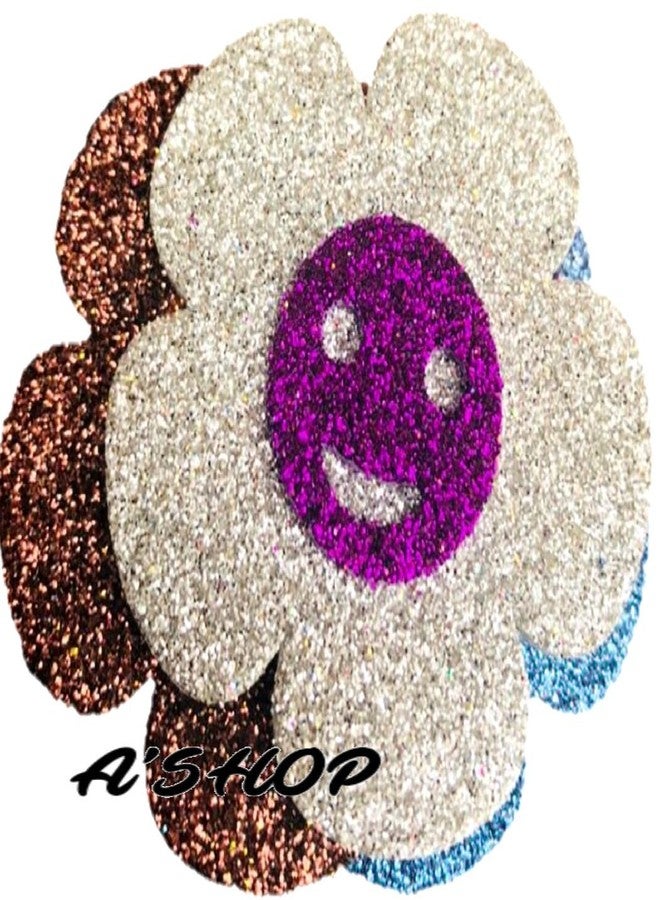 A'SHOP 5.5 cm Mixed Shaped Glitter Eva Foam with Dual Designs for Card Making, Scrapbooking, Paper Decoration -Set of 36 Pieces (Multicolour) - Image 5