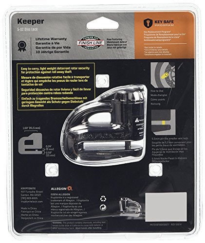 Kryptonite 000877 Keeper 5s Black Chrome Disc Lock, one Size - Image 2