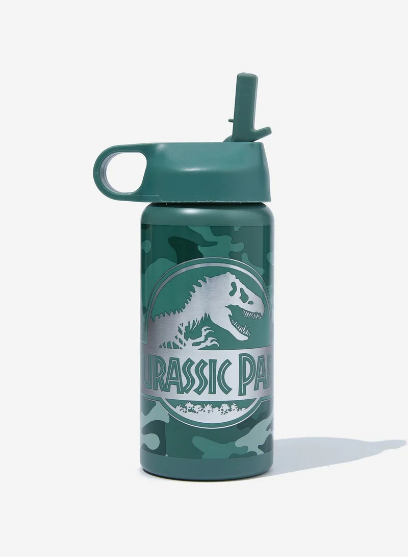 Cotton On Jurassic Park Kids Metal Drink Bottle