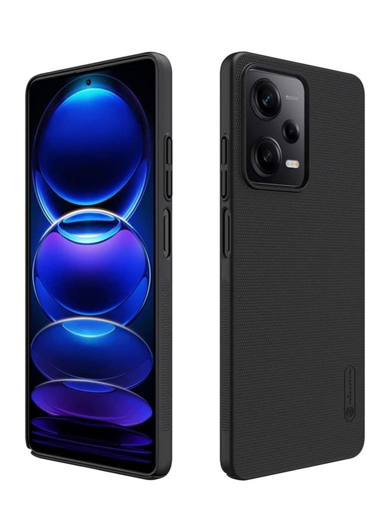 Nillkin For Xiaomi Poco X5 Pro/Redmi Note 12 Pro 5G Frosted Shield Case Anti-scratch Slim Anti-fall Luxury PC Hard Protection Back Case Cover For Poco X5 Pro 5G Black
