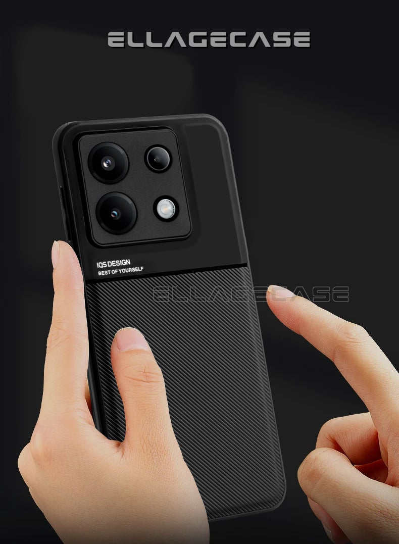 ELLAGECASE Premium Ultra-Thin Case for Xiaomi Redmi Note 13 Pro 5G / Xiaomi Poco X6 5G, Hidden Metal Plate, Slim Design, Easy to Hold, and Enhanced Camera Protection - Image 4