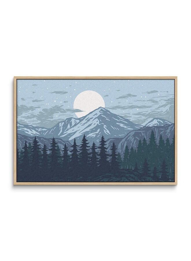Home Gallery Panorama Of Mountains Framed Canvas Wall Art  - Image 3
