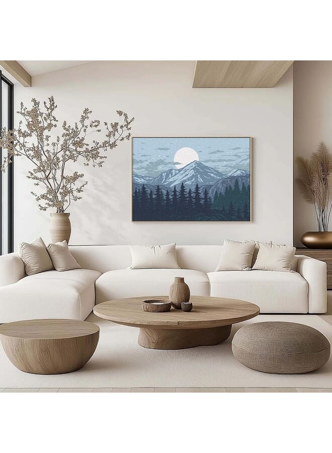 Home Gallery Panorama Of Mountains Framed Canvas Wall Art  - Image 2