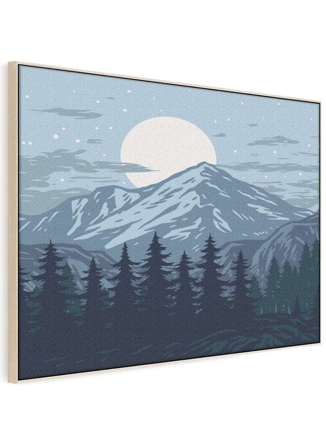 Home Gallery Panorama Of Mountains Framed Canvas Wall Art  - Image 5
