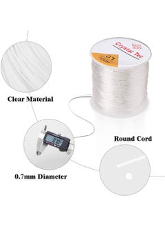 YOUGE 100m Beaded Crystal Elastic Line .DIY Handmade Jewelry Accessories.Transparent Elastic Beaded Thread（0.7mm）  - Image 2