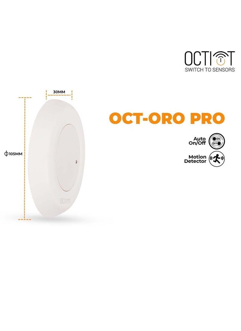 OCTIOT OCTORO PRO 360 Microwave Motion Sensor Smart Microwave Motion Sensor Microwave Motion Sensor for corridoor and Parking Auto onOff and IP20 Microwave Motion Sensor  - Image 3