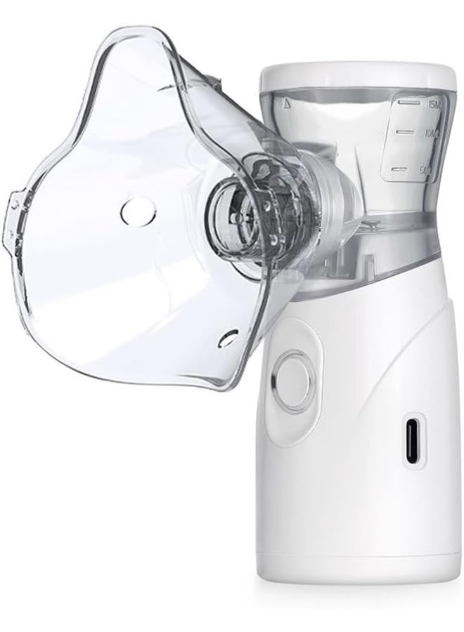 جهاز نيبولايزر محمول قابل للشحن – جهاز استنشاق يدوي هادئ للكبار والأطفال، سهل الاستخدام والتنظيف، مثالي للاستخدام المنزلي والسفر - Image 1