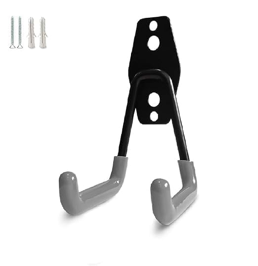 TAMADAA TAMADAA HR MALL HeavyDuty Garage Storage Hooks WallMounted Ladder Hooks with AntiSlip Coating Versatile Garage Organizer with Combinable Wall Hooks Pack of 1  - Image 1
