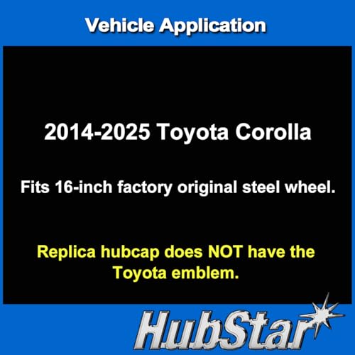 HubStar Replacement for Toyota Corolla 2014-2025 Hubcap, Premium Quality Sturdy 16-inch Silver Wheel Cover (4 Pieces) - Image 4