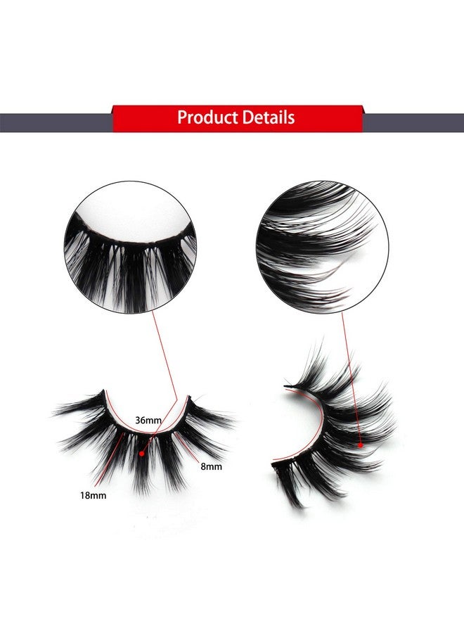 Veleasha Lashes 5D Faux Mink Lashes 100% Handmade Luxurious Fake Eyelashes Lightweight Fluffy False Eyelashes 5 Pairs Pack (Dubai) - Image 5