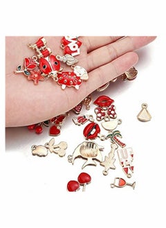 SYOSI Mixed Charms Pendants, 31Pcs Charms for Jewellery Making, Charm Pendants Set, Gold enamel charm DIY Enamel Charms for Charms Making Necklaces Bracelets Earrings Keyrings Jewelry Making  - Image 5