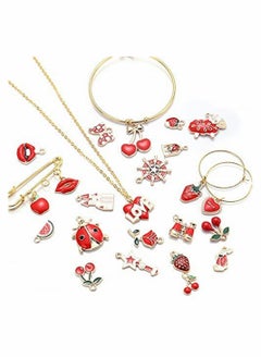 SYOSI Mixed Charms Pendants, 31Pcs Charms for Jewellery Making, Charm Pendants Set, Gold enamel charm DIY Enamel Charms for Charms Making Necklaces Bracelets Earrings Keyrings Jewelry Making  - Image 4
