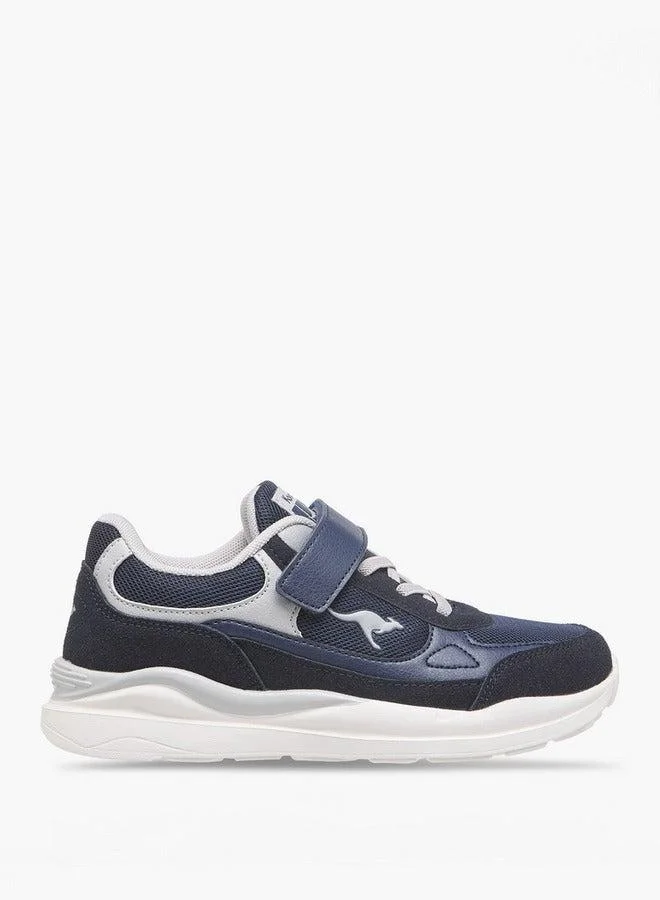 kangaROOS Girls' Logo Detail Sports Shoes with Hook and Loop Closure