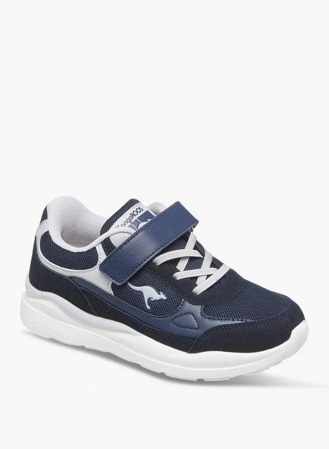 kangaROOS Girls' Logo Detail Sports Shoes with Hook and Loop Closure