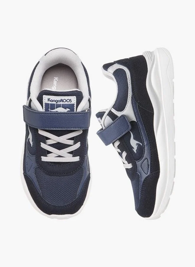 kangaROOS NAVY Girls' Logo Detail Sports Shoes with Hook and Loop Closure for Women | Best Price UAE