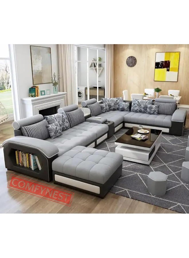 Zayn comforts New Model Sofa Set 7 Seater Unique Design Perfect For your Living Room (Opaque) - Image 1