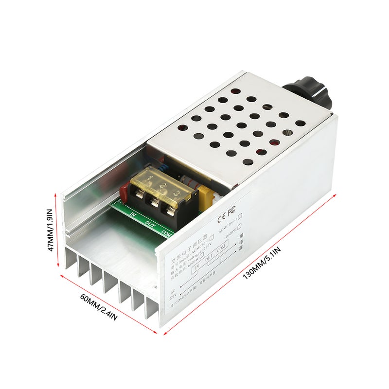 6000W AC 220V SCR Electric Voltage Regulator Dimmer Motor Speed Temperature Controller - Image 1