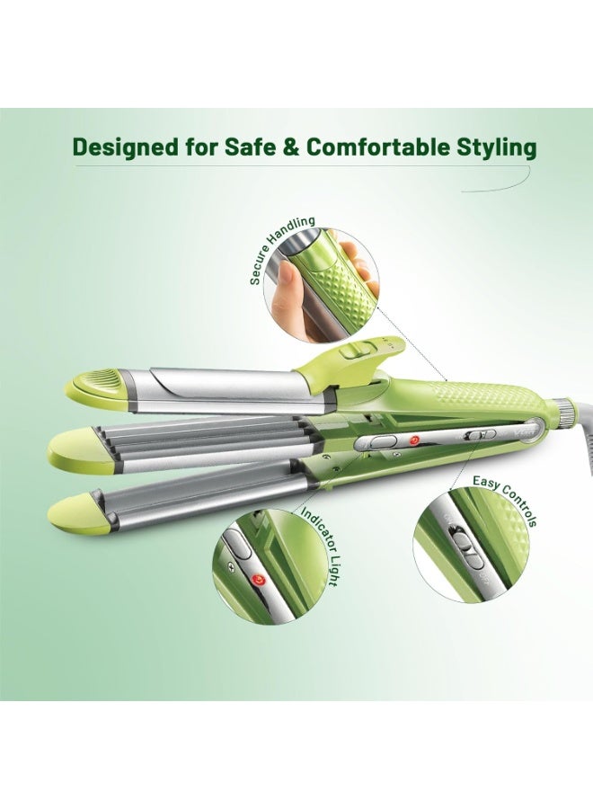 VGR Ergonomic & Professional Design: 360° swivel cord and 2m cable for comfortable salon and home use. Green and White - Image 4