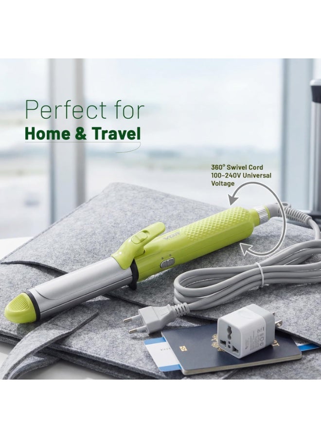 VGR Ergonomic & Professional Design: 360° swivel cord and 2m cable for comfortable salon and home use. Green and White - Image 3