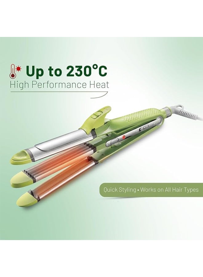 VGR Ergonomic & Professional Design: 360° swivel cord and 2m cable for comfortable salon and home use. Green and White - Image 5