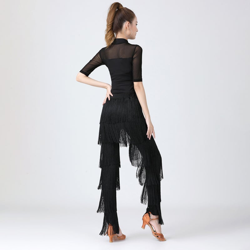 Latin Dance Pants, Tassel Dance Pants, Dense Tassel Pants, Bullfighting Dance Pants, Dance Pants, Latin Dance Bottoms - Image 5