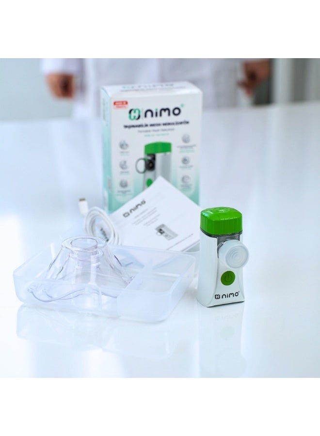 Nimo HNK-MESH-01 Portable Mesh Nebulizer with Rechargeable Battery, Adult & Child Masks - Image 3