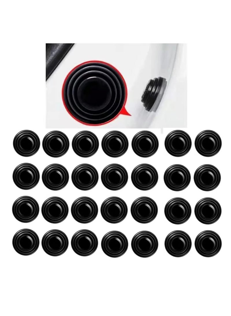 XiuWoo 30PCS Car Door Shock Absorber Cushion Gasket Decoration Sticker Shock-Absorbing Gasket Anti-Collision Gasket Car Accessories  - Image 1