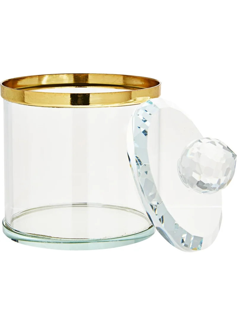 Mj Toys Decorative Handmade Luxury Glass Makeup Jewelry Ring and Jewelry Box Ring Holder Decorative Box 3 Pieces