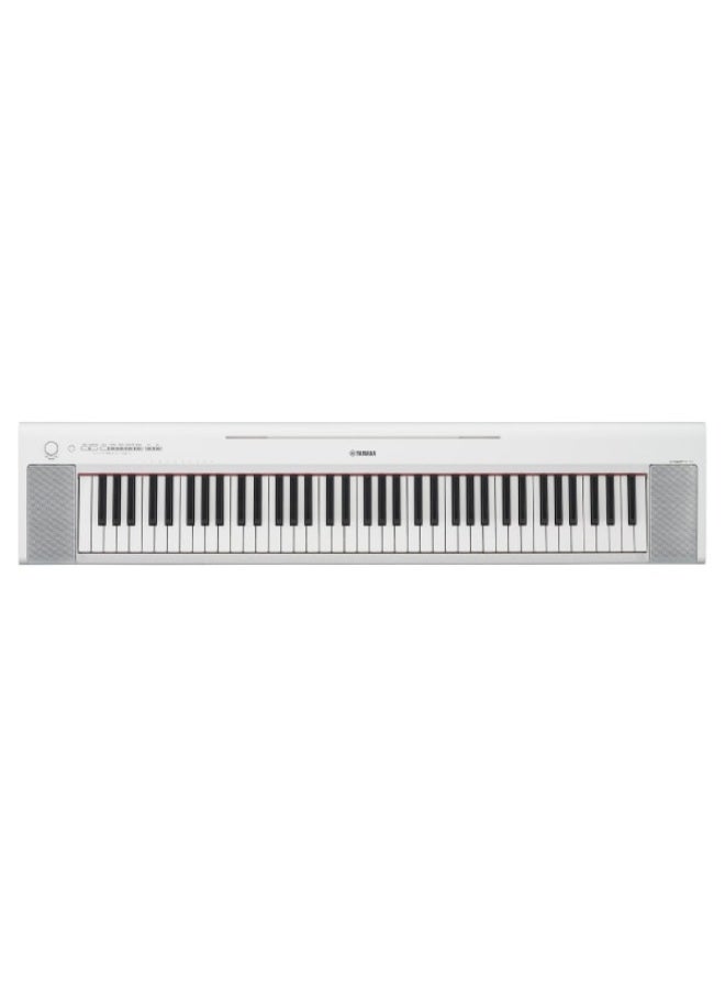 Yamaha NP-35 Piaggero Digital Keyboard with 76 Graded Soft-Touch Sensitive Keys White - Image 1