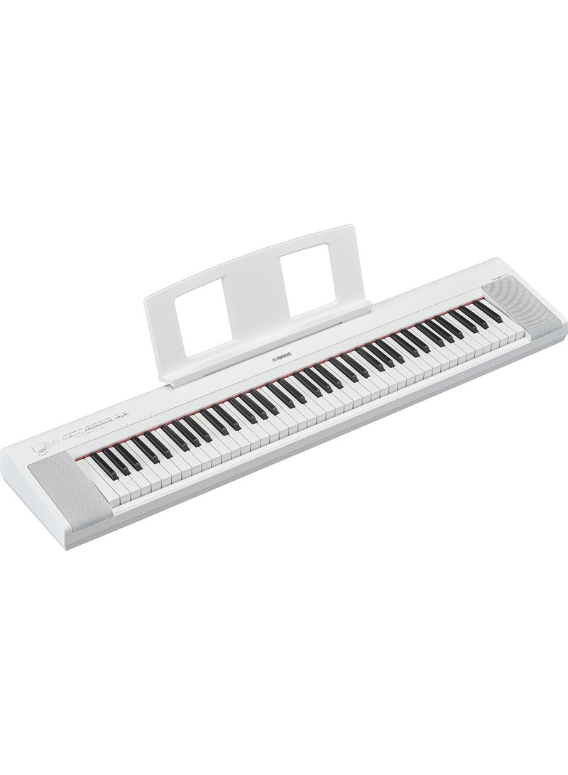 Yamaha NP-35 Piaggero Digital Keyboard with 76 Graded Soft-Touch Sensitive Keys White - Image 2