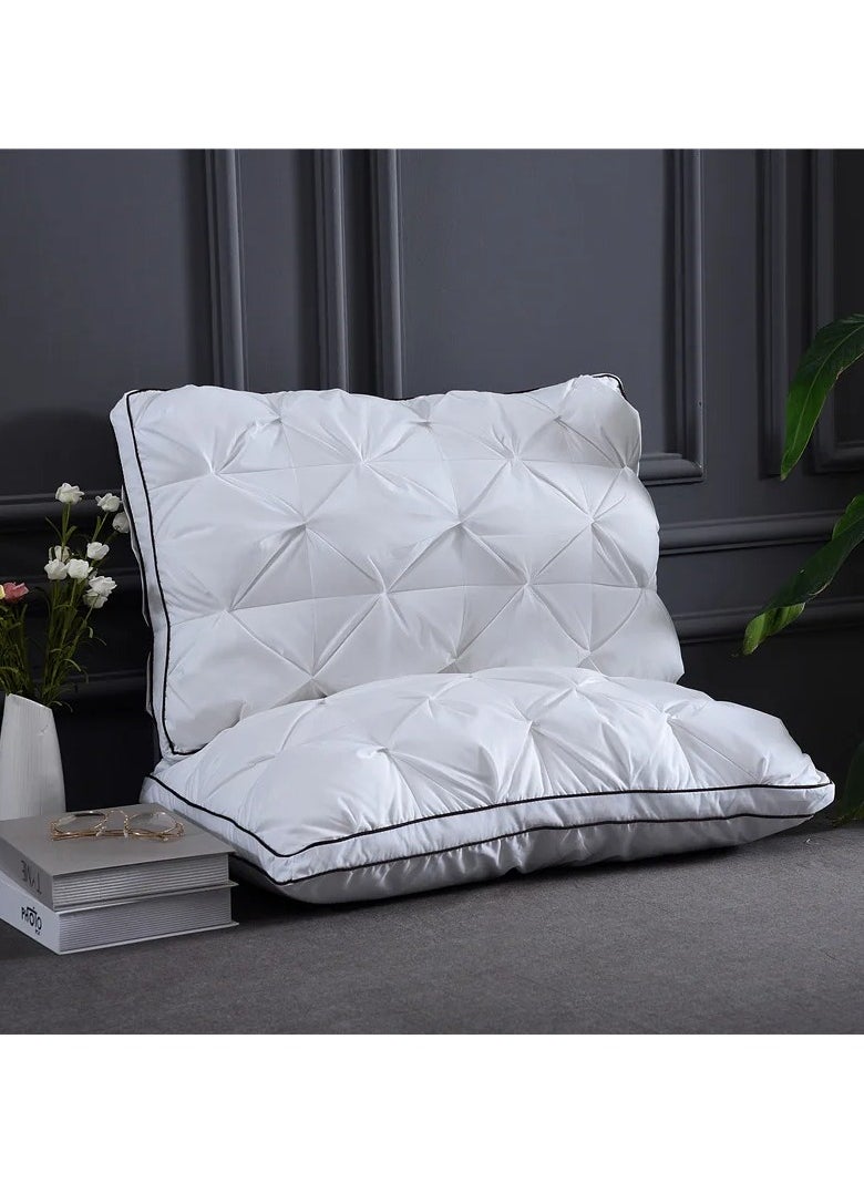 Comfy COMFY 3D DESIGN SET OF 2 FEATHER FILLED SOFT & FLUFFY PILLOW  - Image 1