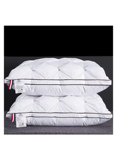 Comfy COMFY 3D DESIGN SET OF 2 FEATHER FILLED SOFT & FLUFFY PILLOW  - Image 2