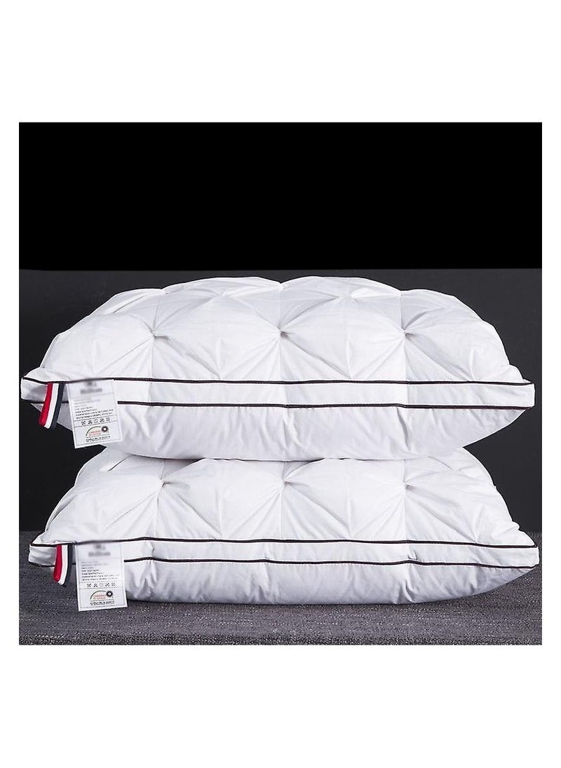 Comfy COMFY 3D DESIGN SET OF 2 FEATHER FILLED SOFT & FLUFFY PILLOW  - Image 2