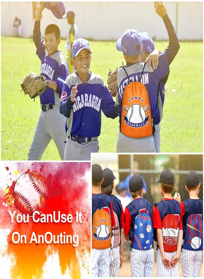Grneric 18 Pcs Baseball Party Favor Bags Drawstring Bags Bulk Candy Goodie Bag Baseball Themed Presents for Sports Teams - Image 4