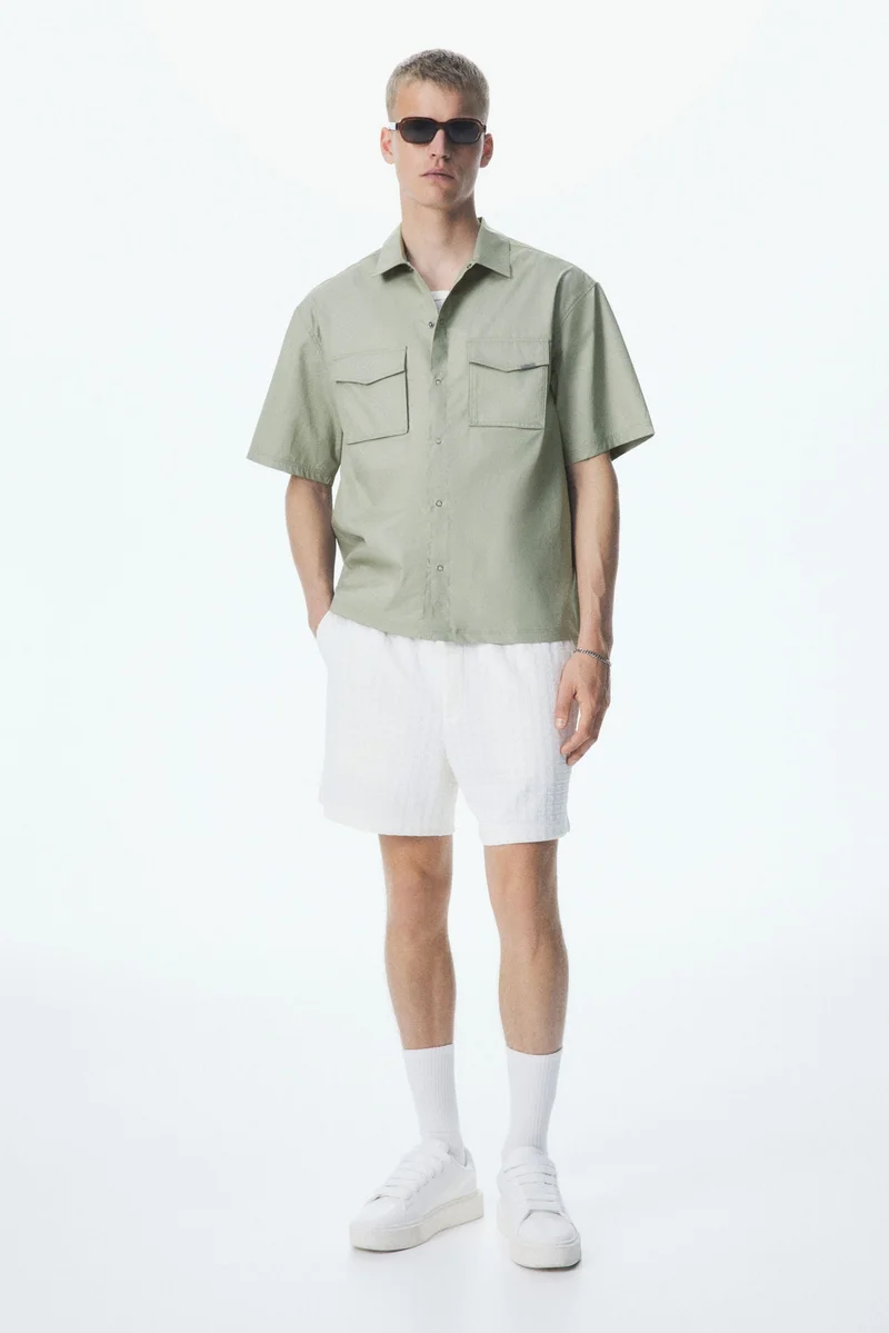 H&M Loose Fit Short-sleeved utility shirt