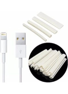 Silimo 1 Meter White Shrinkable Tubing 6.4 mm Cable Insulation Thermal Iphone Compatible Hose  - Image 1