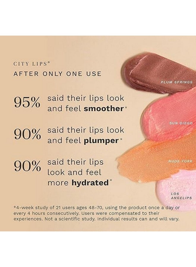 City Beauty City Lips Plumping Lip Gloss Pink Nude - High-Shine Gloss for Fuller, Younger-Looking Lips | Hydrating & Smoothing Lip Treatment Hyaluronic Acid - Image 5