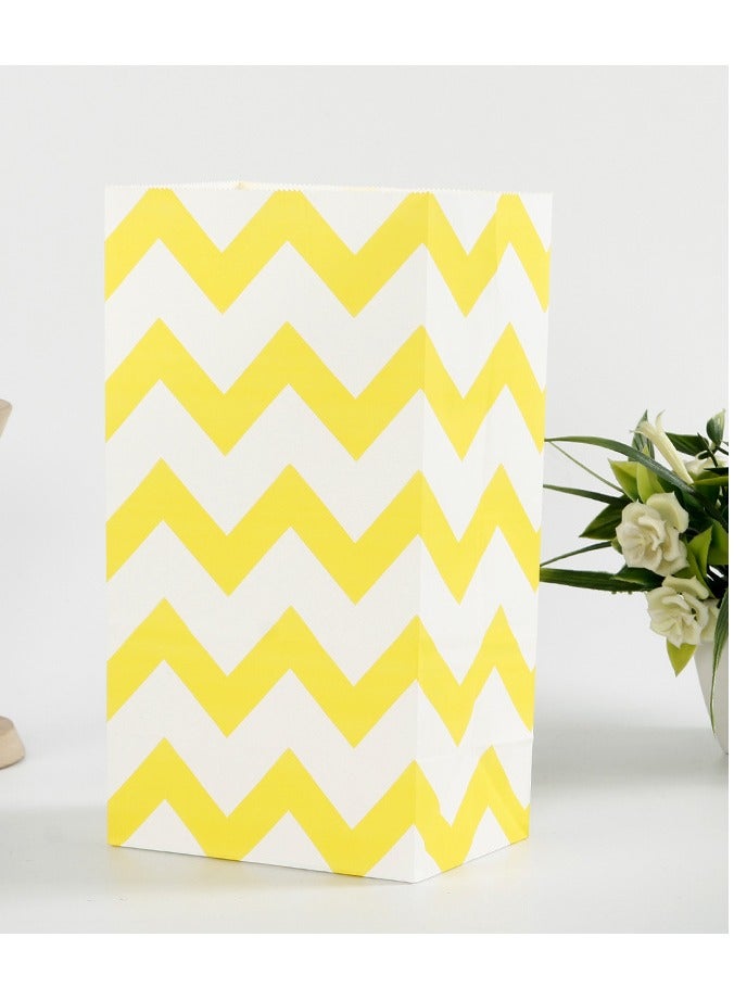 20 Pack Colorful Paper Bag Gift Bag with Thank You Sticker for Kids Party Birthday Sweet Goodie Candy Bakery (With Sealing Stickers) - Image 5